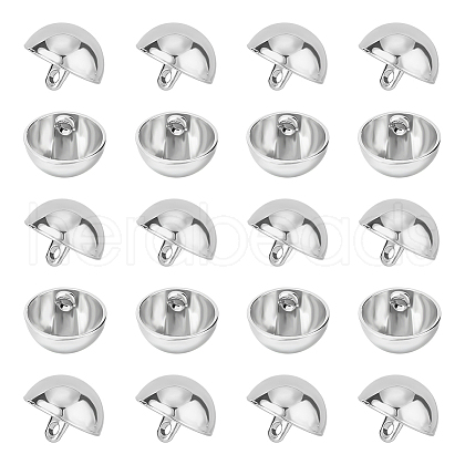 Unicraftale 40Pcs Alloy Shank Buttons BUTT-UN0001-08-1
