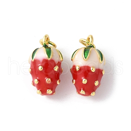 Brass Enamel Pendants KK-A252-38G-01-1