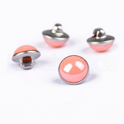 Resin Shank Buttons BUTT-WH0016-04P-02-1