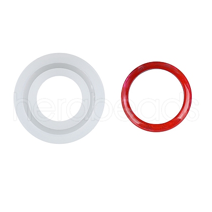 Transparent DIY Ring Silicone Molds DIY-WH0020-05C-1