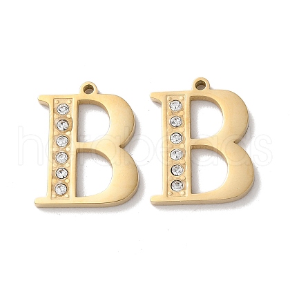 Real 14K Gold Plated 304 Stainless Steel Pendants STAS-L022-157G-B-1