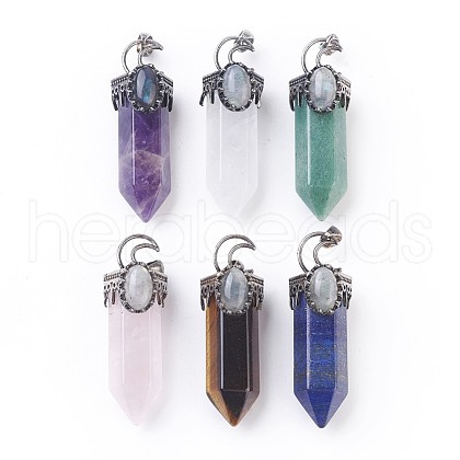 Natural Mixed Stone Big Pendants G-F639-05-1