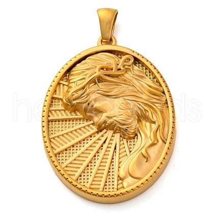 Religion Golden Tone 304 Stainless Steel Pendants STAS-K289-01G-11-1