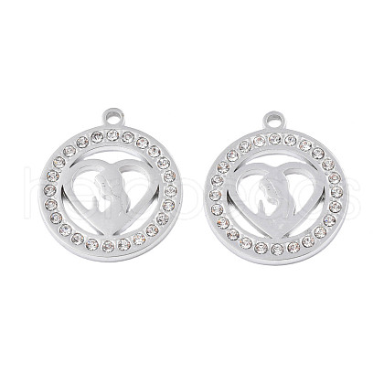 304 Stainless Steel Pendants STAS-N095-152-1