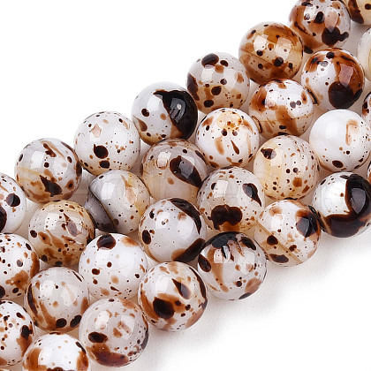 Drawbench Style Dyed Natural Freshwater Shell Beads Strands SHEL-T019-01A-1