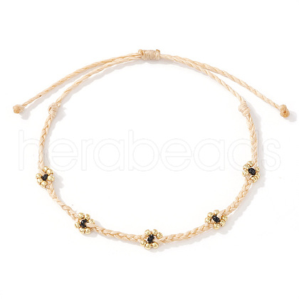 Vintage Glass Beaded Pearl String Adjustable Bracelet for Girl TG8813-3-1