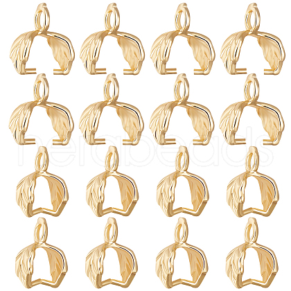 Beebeecraft 50Pcs Brass Ice Pick Pinch Bails KK-BBC0008-65-1