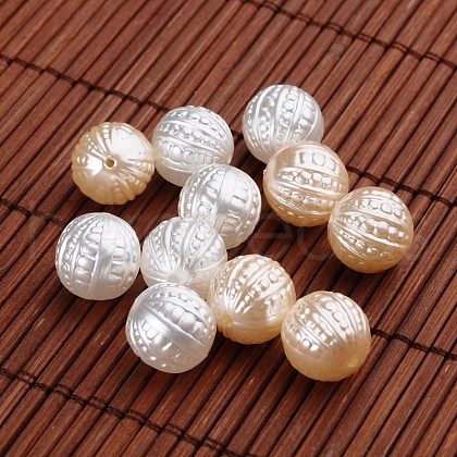 Acrylic Imitation Pearl Beads OACR-O002-3825-1