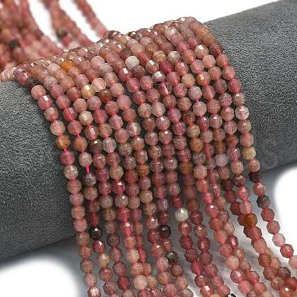 Natural Strawberry Quartz Beads Strands G-A260-A42-01-1