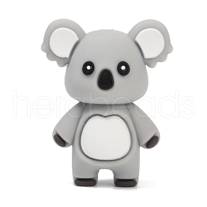 Koala Food Grade Silicone Focal Beads SIL-A009-04A-1