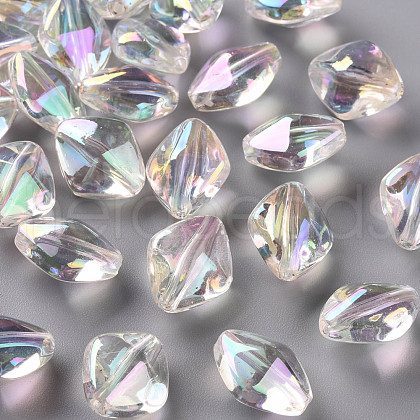 Transparent Acrylic Beads TACR-S156-010-1