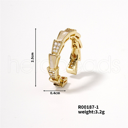 Irregular Open Ring Cool Fashion Luxury Trendy Chic Elegant Ring AS4939-1-1