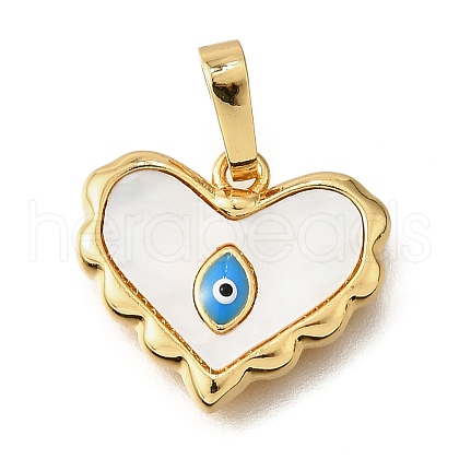 Brass Enamel Pendants KK-D328-11G-1