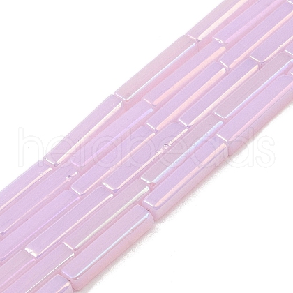 Electroplate Glass Beads Strands EGLA-Q128-11A-AB03-1