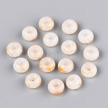 3/0 Baking Paint Glass Beads GLAA-G118-02J-1
