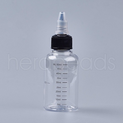 Transparent PET Plastic Empty Bottle TOOL-WH0090-02A-1