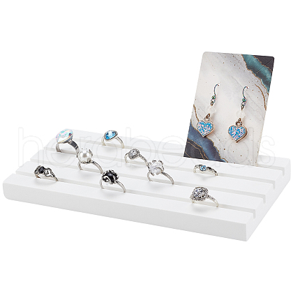 4-Slot Gesso Ring Display Trays RDIS-WH0018-07-1