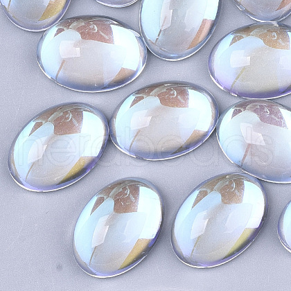 Transparent Glass Cabochons X-EGLA-N004-02A-01-1