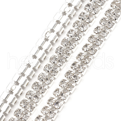 Brass Rhinestone Strass Chains CHC-T006-03-1