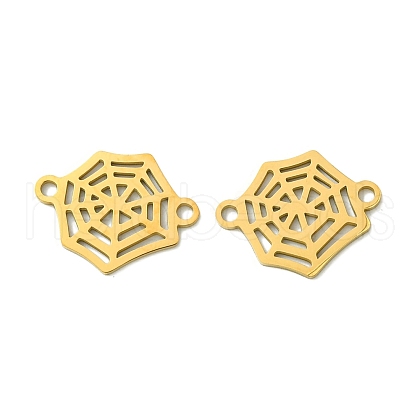 201 Stainless Steel Connector Charms STAS-U003-02G-1
