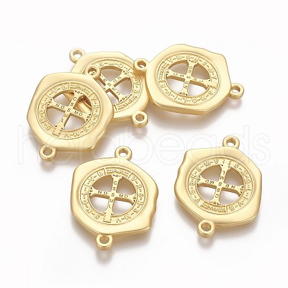 Brass Links connectors X-KK-O122-06MG-1