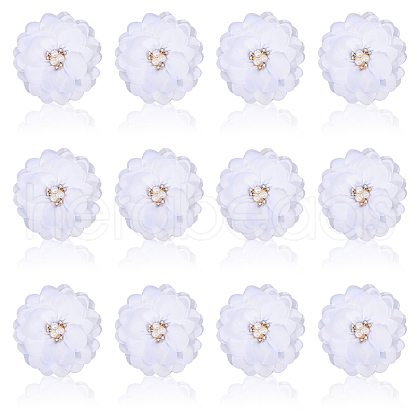 Polyester & Alloy & Acrylic & Abs Flower Ornament Accessories DIY-WH0588-78B-1