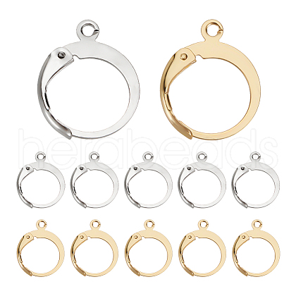 Unicraftale 304 Stainless Steel Leverback Earring Findings STAS-UN0001-44-1