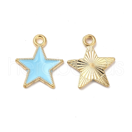 Alloy Enamel Pendants ENAM-C005-01G-02-1