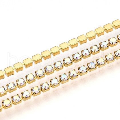 Iron Rhinestone Cup Chains CH-T006-02A-04-1
