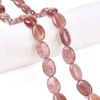 Natural Strawberry Quartz Beads Strands G-M206-50-1