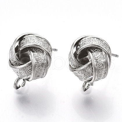 Iron Stud Earring Findings X-IFIN-T014-11P-NR-1