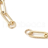 Brass Paperclip Chains Links Bracelet Making AJEW-JB01217-2