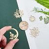 Unicraftale 4Pcs 4 Style 201 Stainless Steel Pendants STAS-UN0032-18-2