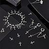 Unicraftale 100Pcs 201 Stainless Steel Tiny Cross Charms STAS-UN0054-09-2