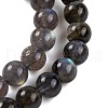 Natural Gemstone Labradorite Round Beads Strands G-E251-33-6mm-02-5