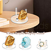 AHADERMAKER 3Pcs 3 Styles Flat Round Acrylic Base Display Easel Stands ODIS-GA0001-59-6