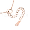 925 Sterling Silver Clear Cubic Zirconia Star Tassel Necklace Making STER-T007-106RG-3