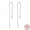 Anti-Tarnish Rhodium Plated 925 Sterling Silver Threader Earrings STER-N0001-027-5