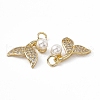 Rack Plating Brass Cubic Zirconia Pendants KK-M236-14G-2