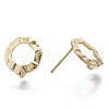 Brass Stud Earring Findings X-KK-T056-01G-NF-2