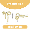 SUPERFINDINGS 30Pcs Alloy Pendants FIND-FH0009-94G-2