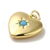 Rack Plating Brass Micro Pave Cubic Zirconia Pendants KK-R158-01B-G-2