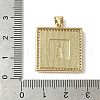 Brass Micro Pave Cubic Zirconia Pendants KK-K385-032G-4