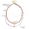 Summer Beach Natural Shell Pendant Glass Seed Beaded Necklaces for Women FS-WGEF253-04-2