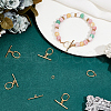 Beebeecraft 10 Sets Brass Toggle Clasps KK-BBC0015-83-4