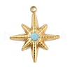 304 Stainless Steel Pendants STAS-P380-60G-1