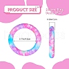 5Pcs Ring Food Grade Eco-Friendly Silicone Focal Beads JX893I-2
