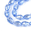 Electroplate Glass Beads Strands EGLA-R008-11x8mm-6-3