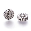 Tibetan Style Alloy Flower Beads X-TIBEP-GC190-AS-RS-2