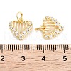 Brass Zircon Pendants KK-P271-24G-3